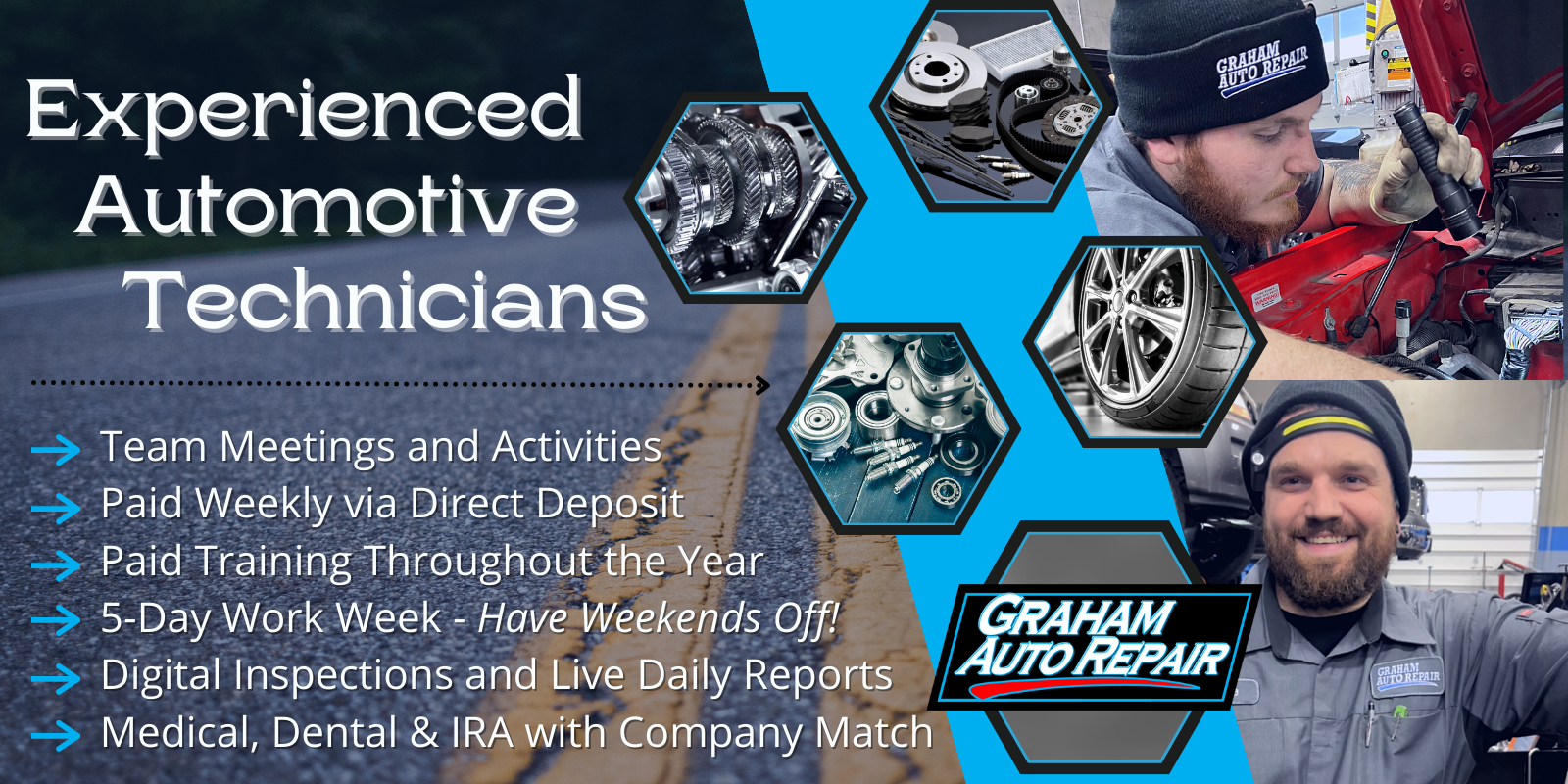 Experienced Automotive Technician Job at Graham Auto Repair